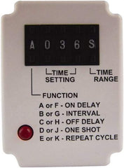 Square D - 11 Pin, 999 hr Delay, Multiple Range DPDT Time Delay Relay - 10 Contact Amp, 110 VDC & 120 VAC - Exact Tool & Supply