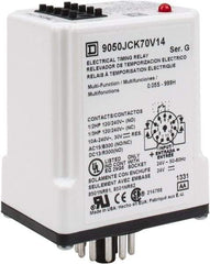 Square D - 11 Pin, 999 min Delay, Multiple Range DPDT Time Delay Relay - 10 Contact Amp, 24 VAC/VDC - Exact Tool & Supply