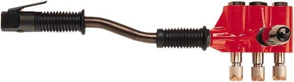 Chicago Pneumatic - 2,400 BPM, 0.92" Bore Diam, Pneumatic Pistol Grip Needle Scaler - 1/8" Needle Diam, 7" Needle Length, 1" Stroke Length, 13.9 CFM, 90 psi, 1/4 NPT Inlet - Exact Tool & Supply