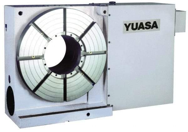 Yuasa - 1 Spindle, 25 Max RPM, 19.68" Table Diam, 2 hp, Horizontal & Vertical CNC Rotary Indexing Table - 980 kg (2156 Lb) Max Horiz Load, 309.88mm Centerline Height - Exact Tool & Supply