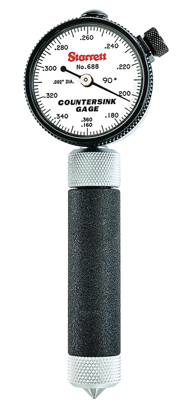 #688-2Z Countersink Gage 90 Degree .160"-.360" - Exact Tool & Supply