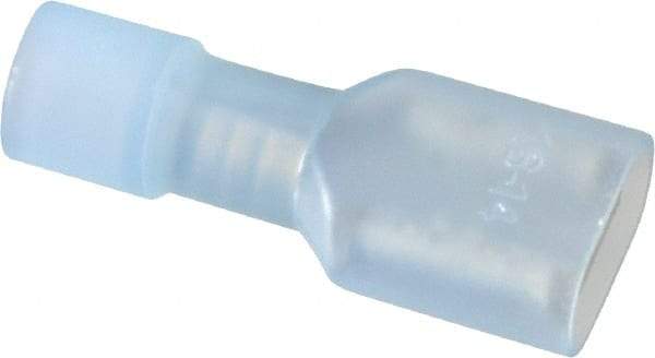 Thomas & Betts - 16 to 14 AWG, Nylon, Fully Insulated, Female Wire Disconnect - 1/4 Inch Wide Tab, Blue, CSA Certified, RoHS Compliant, UL 94 V-2, UL File E9809, UL Listed - Exact Tool & Supply