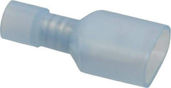 Thomas & Betts - 16 to 14 AWG, Nylon, Fully Insulated, Male Wire Disconnect - 1/4 Inch Wide Tab, Blue, CSA Certified, RoHS Compliant, UL 94 V-2, UL File E9809, UL Listed - Exact Tool & Supply