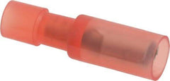 Thomas & Betts - 22 to 16 AWG Bullet Connector - 0.153" Bullet Diam, Red Nylon Insulation - Exact Tool & Supply