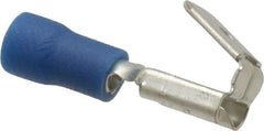 Thomas & Betts - 16 to 14 AWG, Vinyl, Fully Insulated, Piggyback Wire Disconnect - 1/4 Inch Wide Tab, Blue, RoHS Compliant, UL 94 V-0 - Exact Tool & Supply