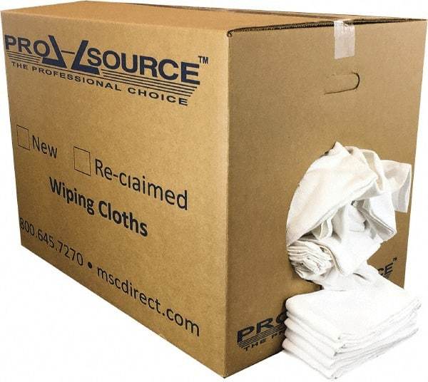 PRO-SOURCE - 25 Inch Long x 16 Inch Wide Virgin Cotton Surgical Towels - White, Huck Toweling, Lint Free, 50 Lbs. at 4 to 6 per Pound, Box - Exact Tool & Supply