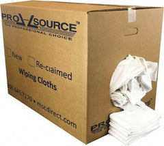 PRO-SOURCE - 25 Inch Long x 16 Inch Wide Virgin Cotton Surgical Towels - White, Huck Toweling, Lint Free, 50 Lbs. at 4 to 6 per Pound, Box - Exact Tool & Supply