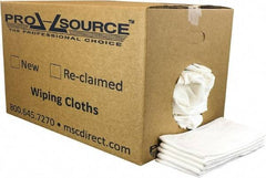 PRO-SOURCE - 12 Inch Long x 20 Inch Wide Virgin Cotton Diaper Rags - White, Lint Free, 25 Lbs. at 2 to 4 per Pound, Box - Exact Tool & Supply