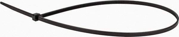 Value Collection - 14.6" Long Black Nylon Standard Cable Tie - 40 Lb Tensile Strength, 106mm Max Bundle Diam - Exact Tool & Supply