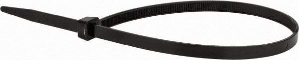 Value Collection - 14-1/2" Long Black Nylon Standard Cable Tie - 120 Lb Tensile Strength, 106mm Max Bundle Diam - Exact Tool & Supply