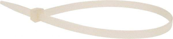 Value Collection - 14-1/2" Long Natural (Color) Nylon Standard Cable Tie - 120 Lb Tensile Strength, 106mm Max Bundle Diam - Exact Tool & Supply