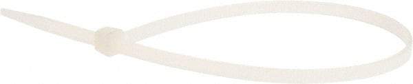 Value Collection - 11" Long Natural (Color) Nylon Standard Cable Tie - 50 Lb Tensile Strength, 81mm Max Bundle Diam - Exact Tool & Supply