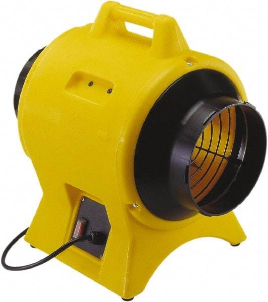 Schaefer Ventilation Equipment - 8" Inlet, Electric AC Ventilation Fan - 0.25 hp, 877 CFM, 115 Max Voltage Rating - Exact Tool & Supply