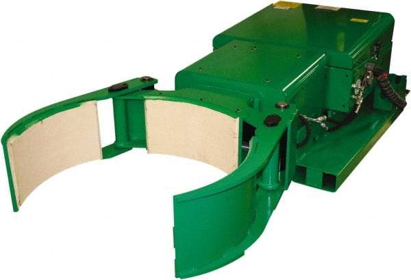 Valley Craft - 2,000 Lb Load Capacity, 30, 55 & 85 Gal Forklift Drum Rotator - Steel Wheels - Exact Tool & Supply