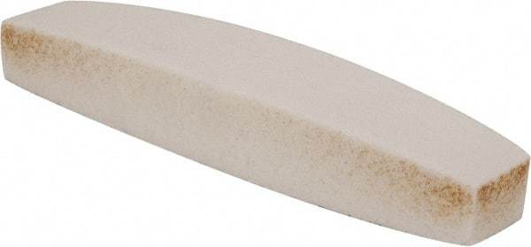 Grier Abrasives - 60 Grit Aluminum Oxide Boat (Shape) Polishing Stone - Medium Grade, 2-1/2" Wide x 9" Long x 1-1/2" Thick - Exact Tool & Supply