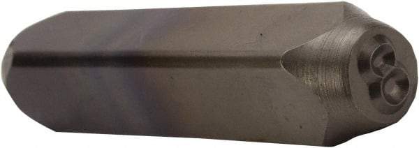 C.H. Hanson - 5/32" Character Size, 8 Character, Heavy Duty Individual Steel Stamp - Exact Tool & Supply