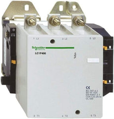 Schneider Electric - 3 Pole, 125 Coil VDC, 400 Amp at 440 VAC, Nonreversible IEC Contactor - Bureau Veritas, CCC, CSA, DNV, EN/IEC 60947-1, EN/IEC 60947-4-1, GL, JEM 1038, LROS, RINA, RMRoS, RoHS Compliant, UL Listed - Exact Tool & Supply