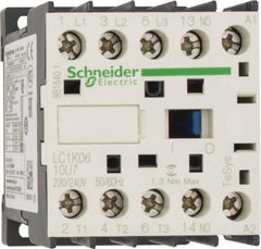 Schneider Electric - 3 Pole, 230 to 240 Coil VAC at 50/60 Hz, 6 Amp at 440 VAC, Nonreversible IEC Contactor - BS 5424, CSA, IEC 60947, NF C 63-110, RoHS Compliant, UL Listed, VDE 0660 - Exact Tool & Supply