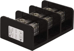 Square D - 3 Poles, 620 (Aluminium), 760 (Copper) Amp, Phenolic Power Distribution Block - 600 VAC, 2 Primary Connection - Exact Tool & Supply
