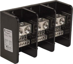 Square D - 3 Poles, 760 (Copper) Amp, Phenolic Power Distribution Block - 600 VAC, 3 Primary Connection - Exact Tool & Supply