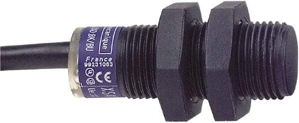 Telemecanique Sensors - PNP, NO/NC, 4mm Detection, Cylinder, Inductive Proximity Sensor - 4 Wires, IP68, 12 to 24 VDC, M12x1 Thread, 33mm Long - Exact Tool & Supply