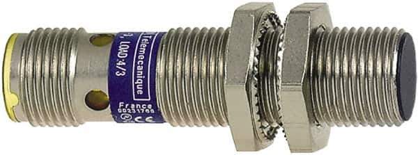 Telemecanique Sensors - PNP, NO/NC, 2mm Detection, Cylinder, Inductive Proximity Sensor - 4 Wires, IP67, 12 to 24 VDC, M12x1 Thread, 48mm Long - Exact Tool & Supply