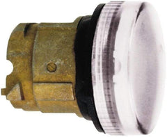 Schneider Electric - White Lens LED Pilot Light - Round Lens, Shock Resistant, Vibration Resistant, Water Resistant - Exact Tool & Supply