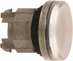 Schneider Electric - White Lens LED Pilot Light - Round Lens, Shock Resistant, Vibration Resistant, Water Resistant - Exact Tool & Supply