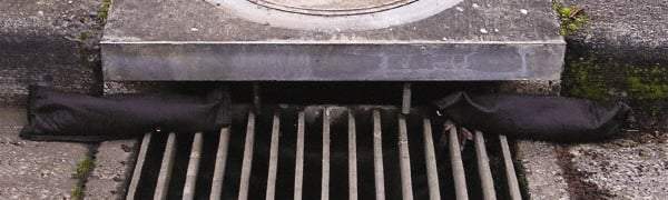 Eagle - 15" Long x 4" Wide, Nonwoven Geo-Textile Barrier Absorbent - Black, Use to Seal off Spills From the Environment, Oil/Sediment - Exact Tool & Supply