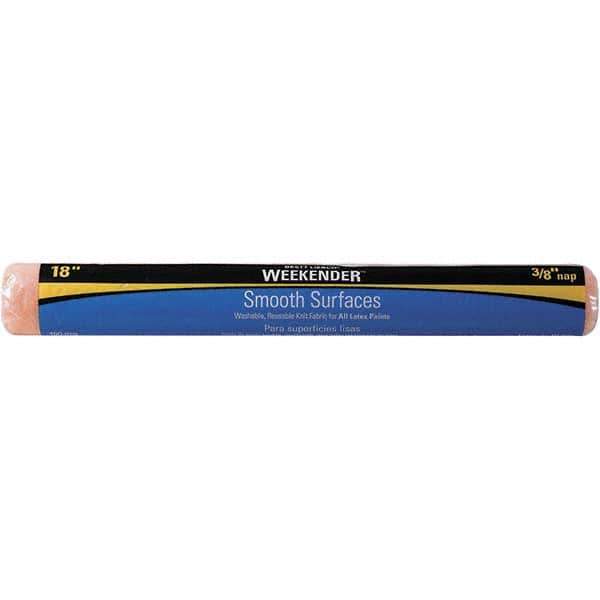 Bestt-Liebco - 3/8" Nap, 18" Wide Paint Roller Cover - Smooth Texture, Polyester - Exact Tool & Supply