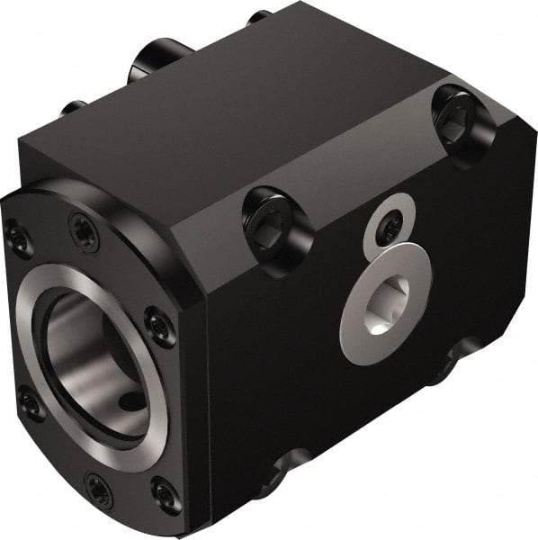 Sandvik Coromant - Left Hand Cut, C6 Modular Connection, Adapter/Mount Lathe Modular Clamping Unit - 63mm Square Shank Diam, 122mm Square Shank Width, 4.055" OAL, Through Coolant - Exact Tool & Supply