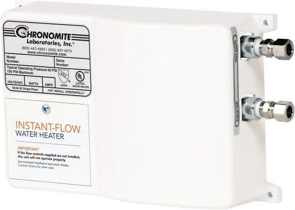 Chronomite - 277 Volt Electric Water Heater - 8.31 KW, 30 Amp, 10 Wire Gauge - Exact Tool & Supply