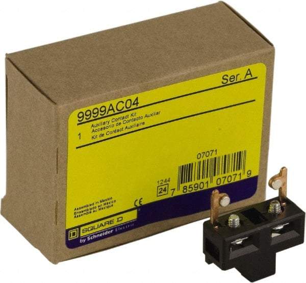Square D - Contactor Auxiliary Contact - For Use with Motor Control Unit - Exact Tool & Supply