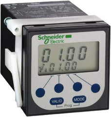 Schneider Electric - 100 hr Delay, Time Delay Relay - 8 Contact Amp, 24 VDC & 24 to 240 VAC at 50/60 Hz - Exact Tool & Supply