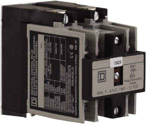 Square D - 4NO, 600 VAC Control Relay - Panel Mount - Exact Tool & Supply