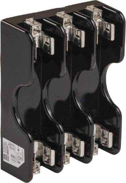 Square D - 3 Pole, 600 Volt, 60 Amp, Surface Mount Fuse Holder - Compatible with R Class Fuse - Exact Tool & Supply