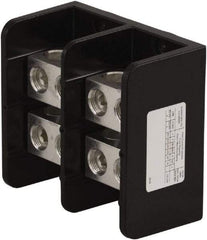 Square D - 2 Poles, 620 (Aluminium), 760 (Copper) Amp, Phenolic Power Distribution Block - 600 VAC, 2 Primary Connection - Exact Tool & Supply