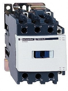 Schneider Electric - 3 Pole, 110 Coil VAC at 50/60 Hz, 40 Amp at 440 VAC and 60 Amp at 440 VAC, Nonreversible IEC Contactor - Exact Tool & Supply
