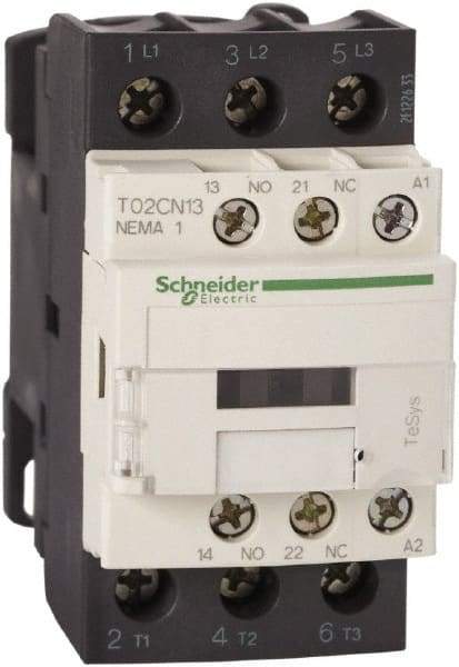 Square D - 3 Pole, 480 Coil VAC, 27 Amp NEMA Contactor - Open Enclosure - Exact Tool & Supply