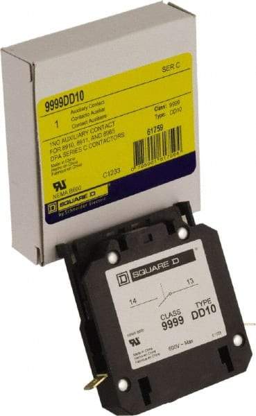 Square D - Contactor Auxiliary Contact Kit - For Use with Class 8965 Type DPR Contactors - Exact Tool & Supply