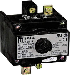 Square D - 110 VAC at 50 Hz, 120 VAC at 60 Hz, Relay Latch Attachment - 8 Inch Long x 5 Inch Wide x 4 Inch High, For Use with Square D - Exact Tool & Supply