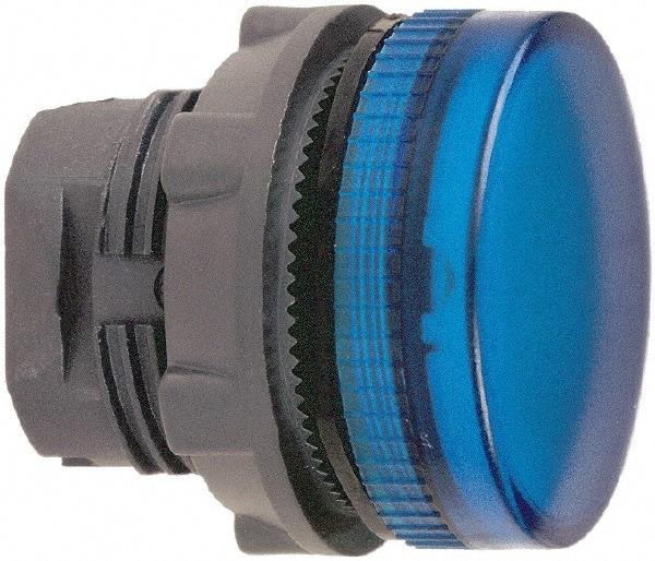 Schneider Electric - Round Pilot and Indicator Light Lens - Blue - Exact Tool & Supply