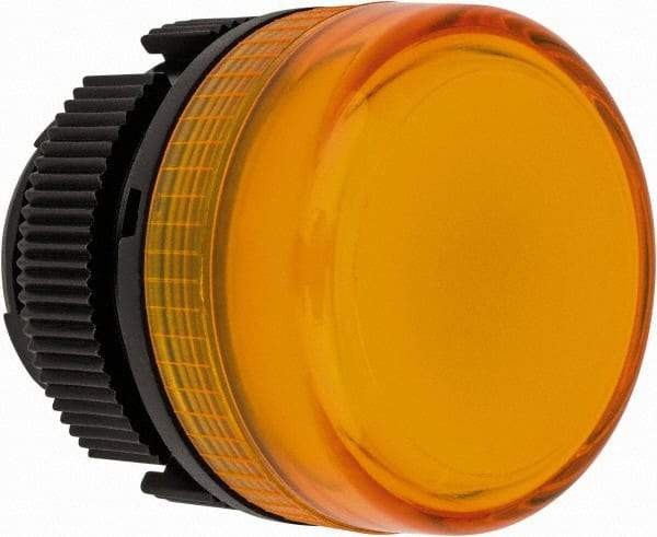 Schneider Electric - Yellow Lens Incandescent Pilot Light - Round Lens, Shock Resistant, Vibration Resistant - Exact Tool & Supply