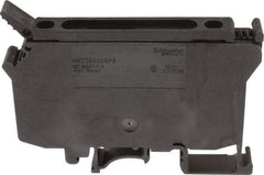 Schneider Electric - 1 Pole, 500 Volt, 10 Amp, -40 to 266°F, DIN Rail Mount, Polyamide Fused Terminal Block - 3 Contacts, 26 to 8 AWG Compatibility, 60-1/2mm High - Exact Tool & Supply
