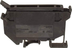 Schneider Electric - 1 Pole, 500 Volt, 6.3 Amp, -40 to 266°F, DIN Rail Mount, Polyamide Fused Terminal Block - 3 Contacts, 26 to 10 AWG Compatibility, 56-1/2mm High - Exact Tool & Supply