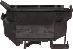 Schneider Electric - 1 Pole, 500 Volt, 6.3 Amp, -40 to 266°F, DIN Rail Mount, Polyamide Fused Terminal Block - 3 Contacts, 26 to 10 AWG Compatibility, 56-1/2mm High - Exact Tool & Supply