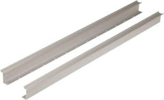 Square D - 1m Long x 0.3 Inch Wide x 1.38 Inch High x Aluminum DIN Rail - 0.04 Inch Thick - Exact Tool & Supply