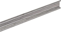 Square D - 1m Long x 0.3 Inch Wide x 1.38 Inch High x Steel DIN Rail - 0.04 Inch Thick - Exact Tool & Supply