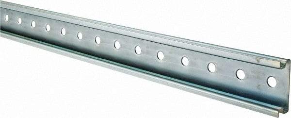 Schneider Electric - 2m Long x 0.6 Inch Wide x 1-1/2 Inch High x Steel DIN Rail - 0.04 Inch Thick - Exact Tool & Supply