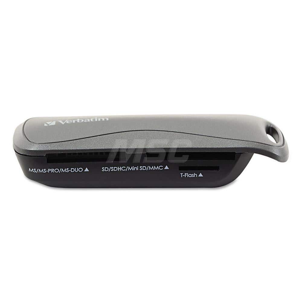 Verbatim - Office Machine Supplies & Accessories; Office Machine/Equipment Accessory Type: Pocket Card Reader ; For Use With: Mac OS X 10.1 & Later; Windows 2000; XP; Vista; 7 Operating Systems ; Color: Black - Exact Tool & Supply